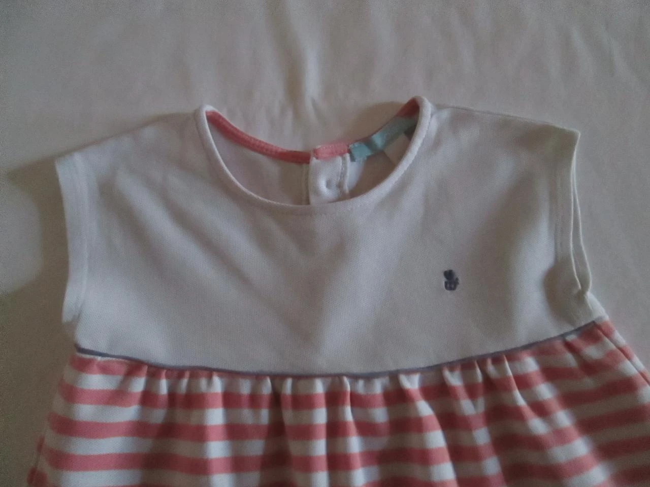 Vestido rayado rosa y blanco Obaïdi – photo 2